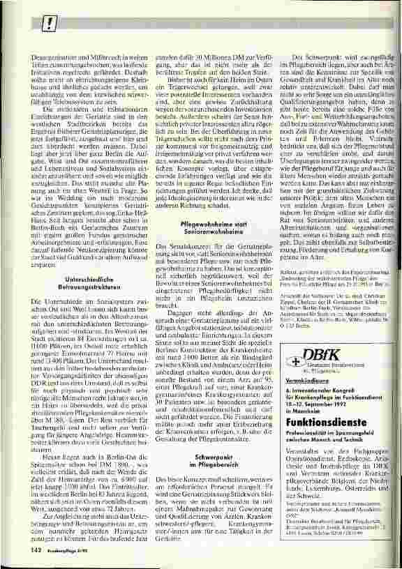Vorschauseite 2: Berliner Geriatrieplanung
