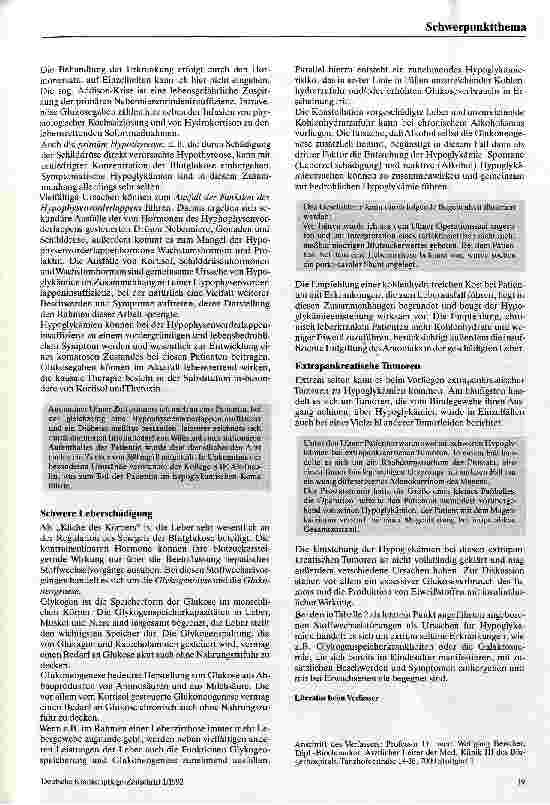 Vorschauseite 6: Spontane Hypoglykämie