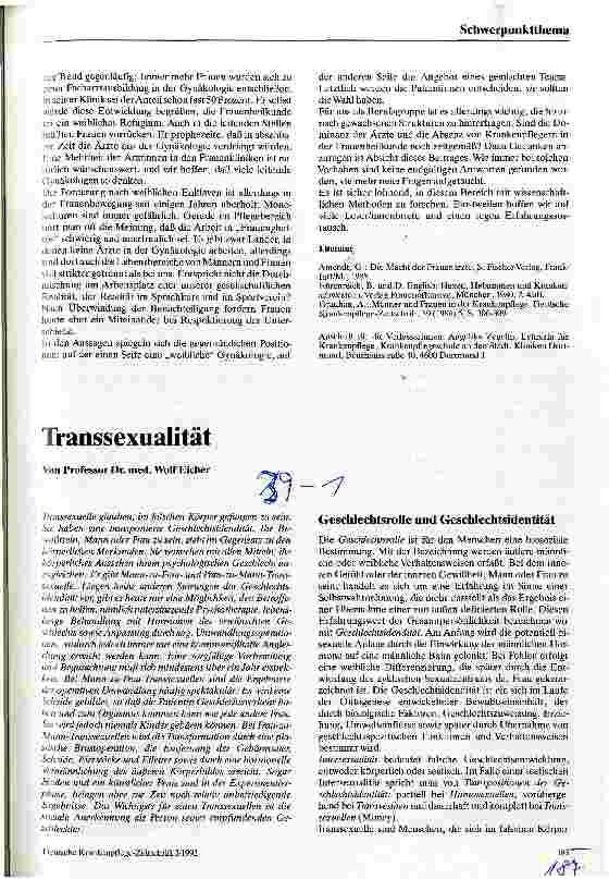 Vorschauseite 1: Transsexualität