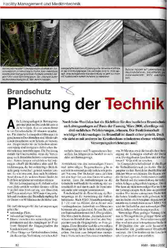 Vorschauseite 1: Planung der Technik