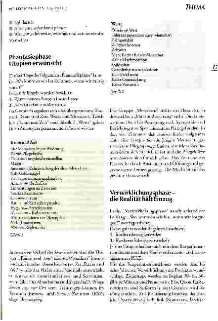 Vorschauseite 3: Bürgertauschnetz statt Altenghetto - das Modell eines stadtteilbezogenen Tauschnetzes Zukunftswerkstatt zu einer besseren Pflege alter Menschen