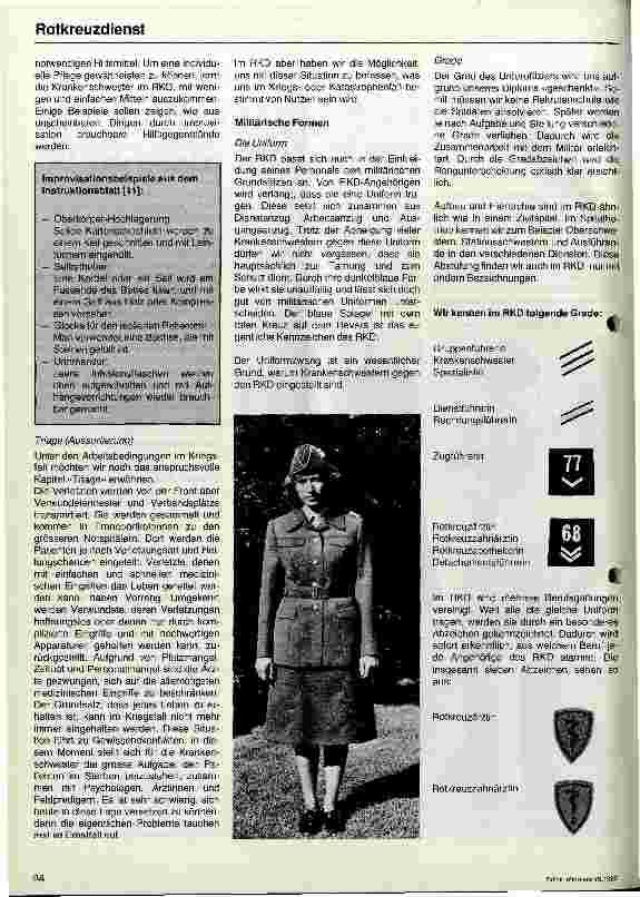 Vorschauseite 3: Rotkreuzdienst für die Krankenschwester nicht mehr attraktiv?