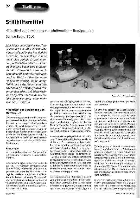 Vorschauseite 1: Stillhilfsmittel