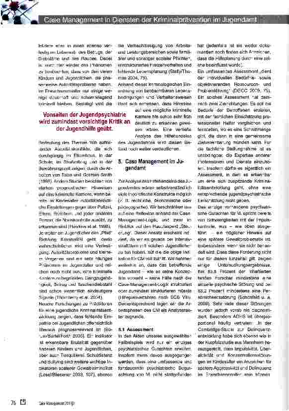 Vorschauseite 4: Case Management in Diensten der Kriminalprävention im Jugendamt