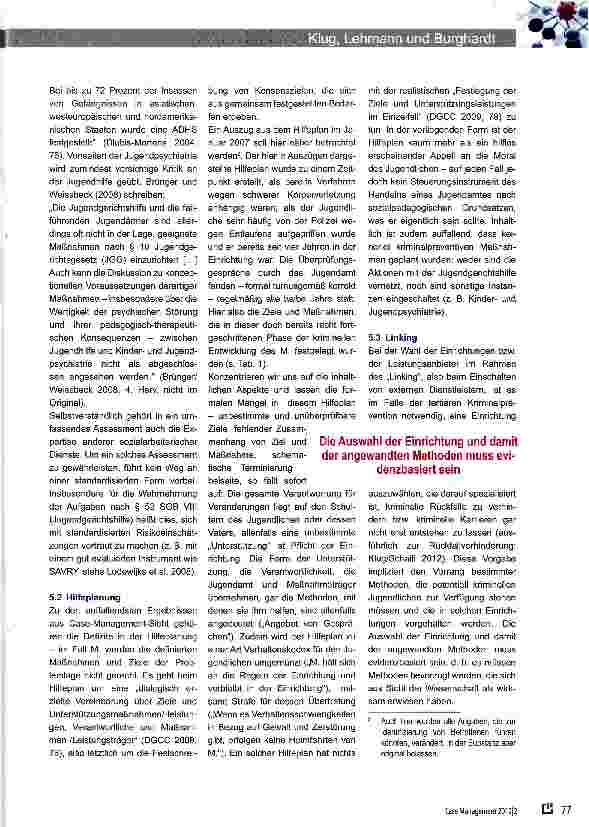 Vorschauseite 5: Case Management in Diensten der Kriminalprävention im Jugendamt
