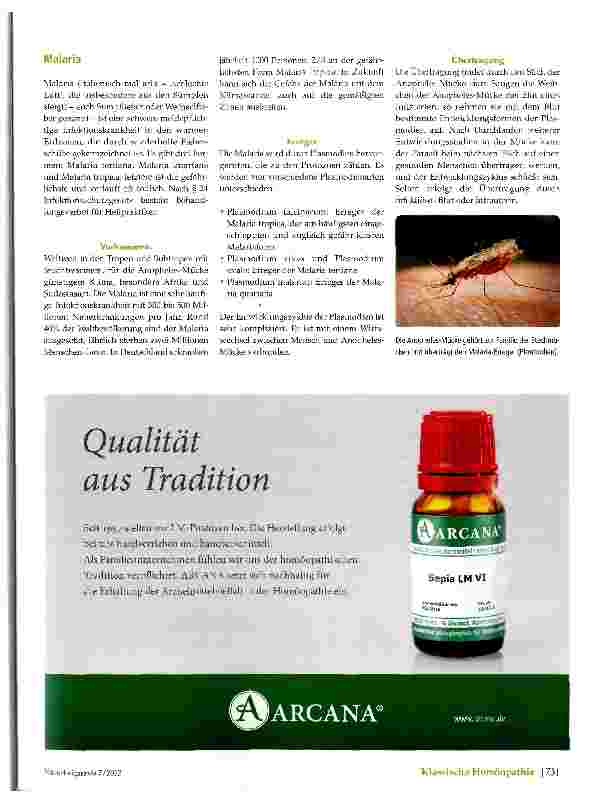 Vorschauseite 3: Malaria - Eine kritische Betrachtung dieser Krankheit aufgrund eines Erfahrungsberichts aus Tansania