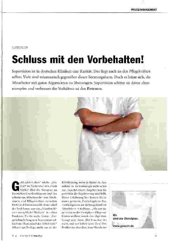 Vorschauseite 1: Schluss mit den Vorbehalten!