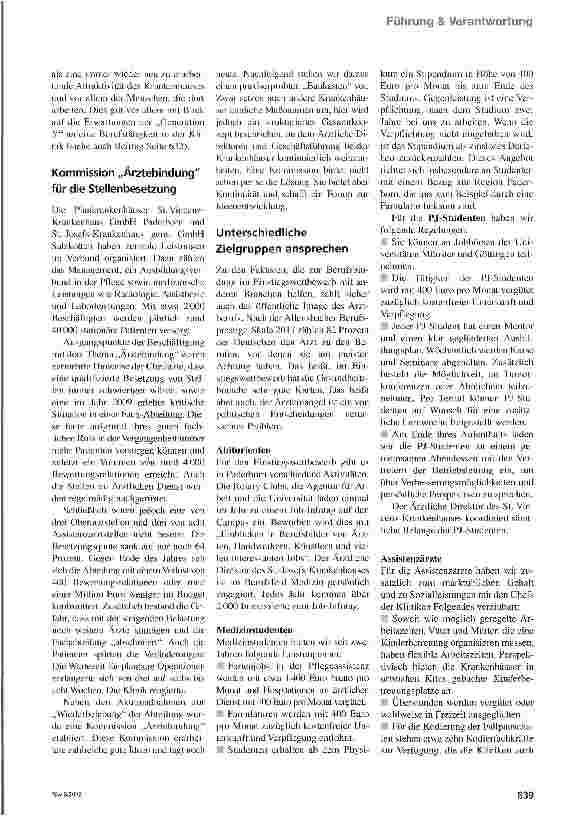 Vorschauseite 2: Wie Kliniken Ärzte gewinnen