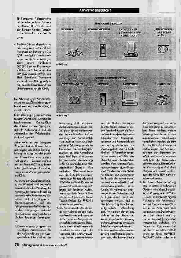 Vorschauseite 2: Digitale Archivierung unter Einsatz eines scannergestützten Archivier-Systems