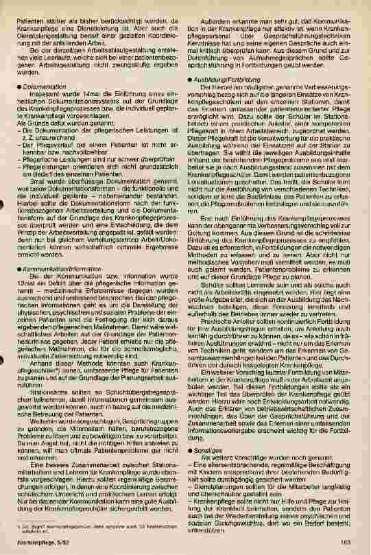 Vorschauseite 4: Lerneinheit Geplante Krankenpflege/Krankenpflegeprozeß an der Krankenpflegehochschule Agnes Karll