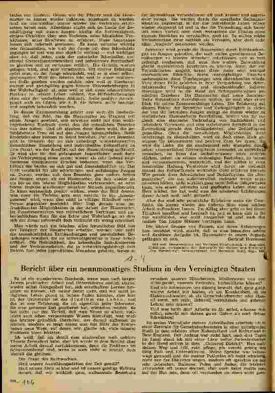 Vorschauseite 1: Bericht über ein neunmonatiges Studium in den Vereinigten Staaten