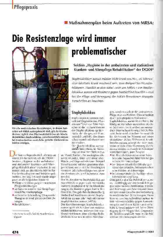 Vorschauseite 1: Die Resistenzlage wird immer problematischer