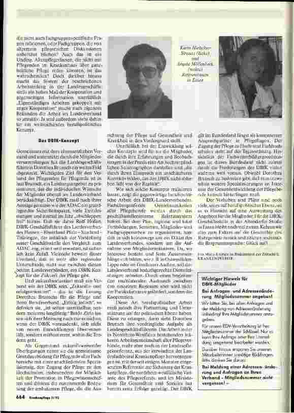 Vorschauseite 3: Die DBfK-Geschäftsstelle in Essen