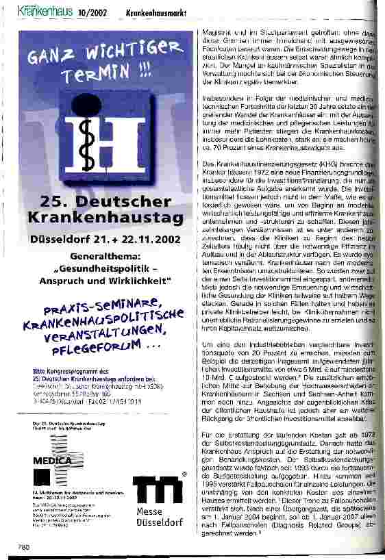 Vorschauseite 2: Die Zukunft der öffentlichen Krankenhäuser