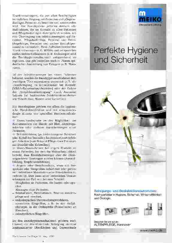 Vorschauseite 2: Basishygiene ist die Grundlage aller Maßnahmen