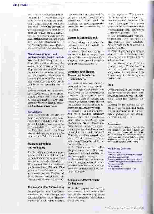 Vorschauseite 5: Basishygiene ist die Grundlage aller Maßnahmen