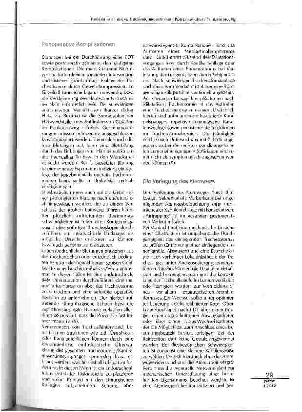 Vorschauseite 3: Komplikationen/Troubleshooting