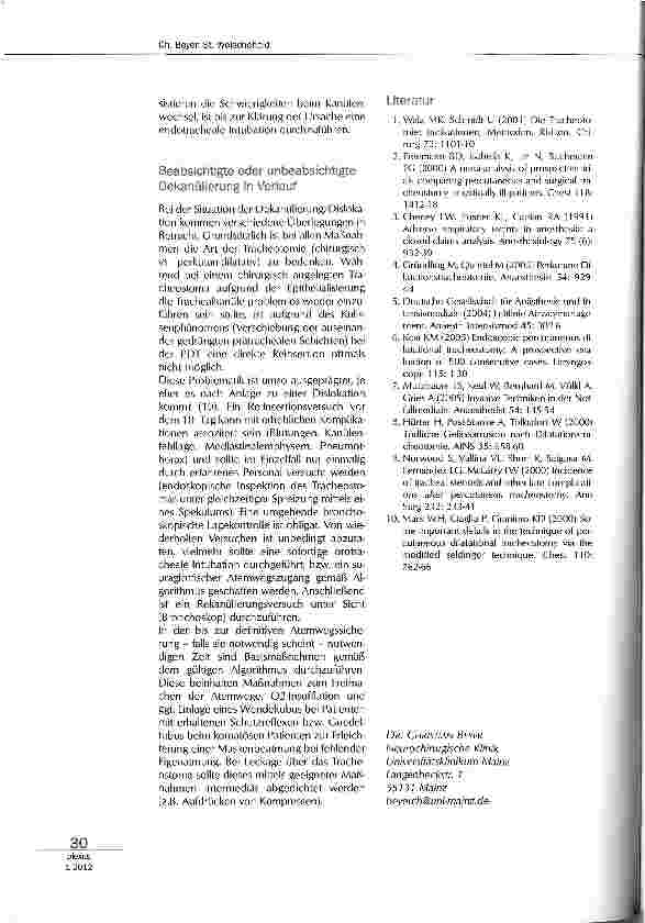 Vorschauseite 4: Komplikationen/Troubleshooting