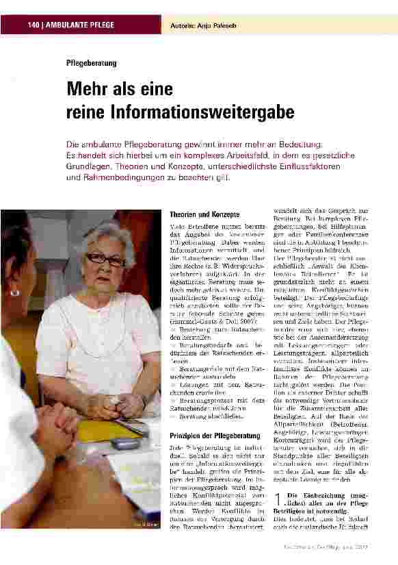 Vorschauseite 1: Mehr als eine reine Informationsweitergabe
