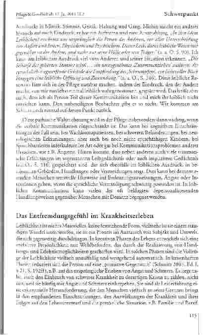 Vorschauseite 5: Leibliche Kommunikation, Krankheitserleben und Pflegehandeln