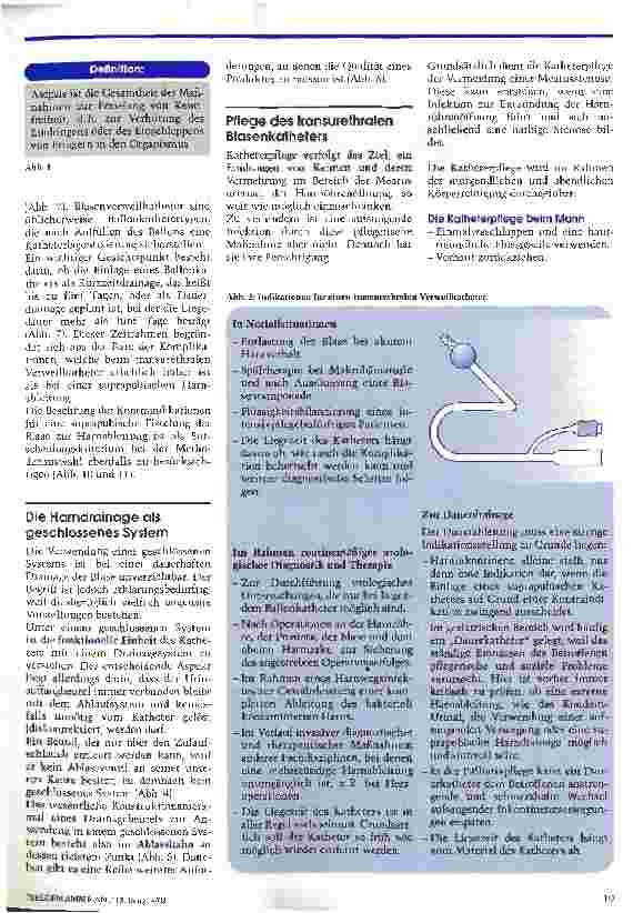 Vorschauseite 2: Ein Dauerbrenner: Der Blasenverweilkkatheter