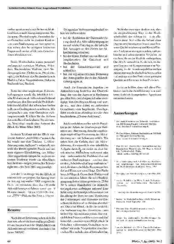 Vorschauseite 5: Anspruch und Wirklichkeit Erfahrungen mit einem Akkreditierungsverfahren