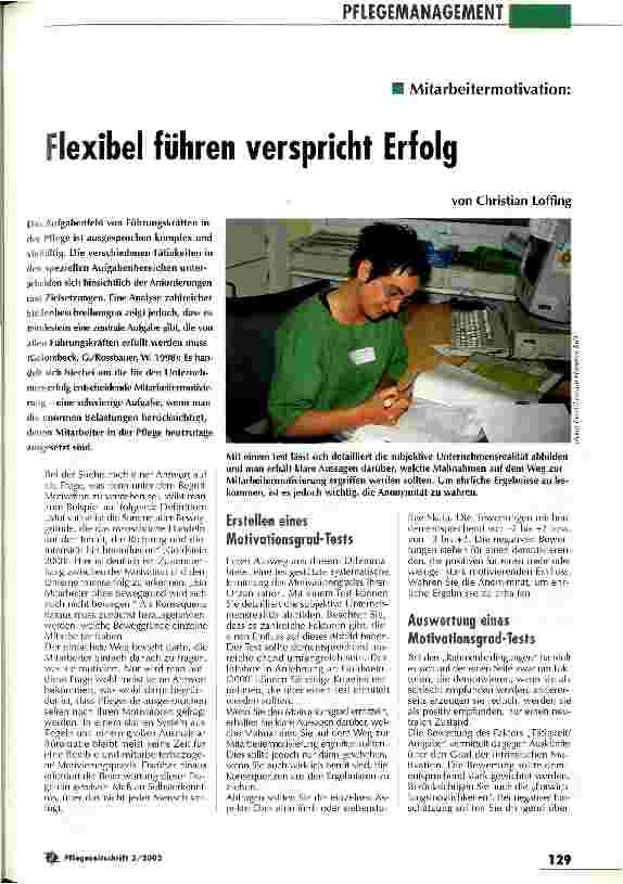 Vorschauseite 1: Flexibel führen verspricht Erfolg