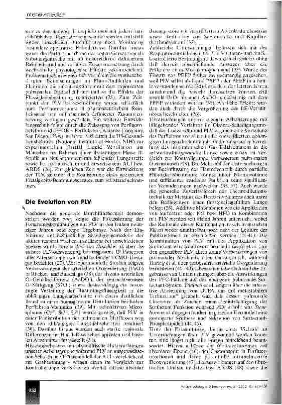 Vorschauseite 6: Flüssigkeitsbeatmung Geschichtliche Entwicklung und zukünftige Tendenzen