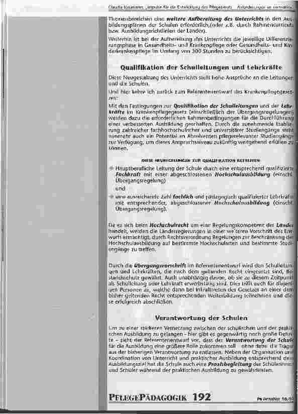 Vorschauseite 5: Impulse für die Entwicklung des Pflegeberufs - Anforderungen an normative Vorgaben der Ausbildung