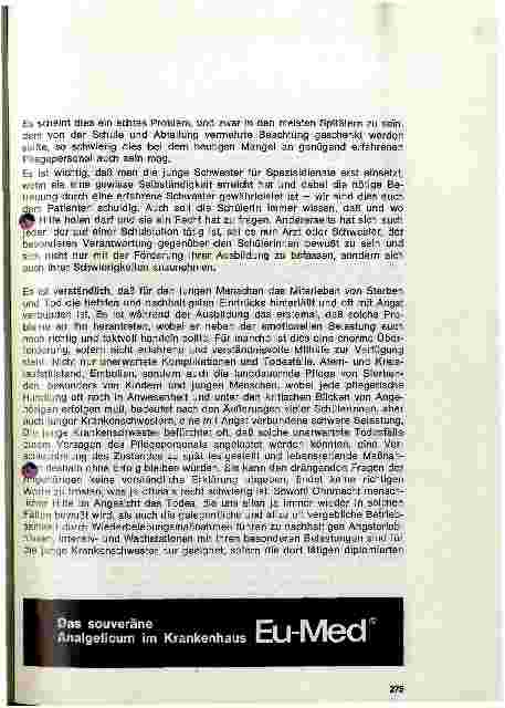 Vorschauseite 3: Die junge Krankenschwester und das Problem der beruflichen Angst
