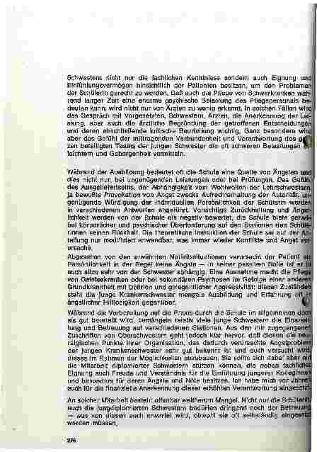 Vorschauseite 4: Die junge Krankenschwester und das Problem der beruflichen Angst