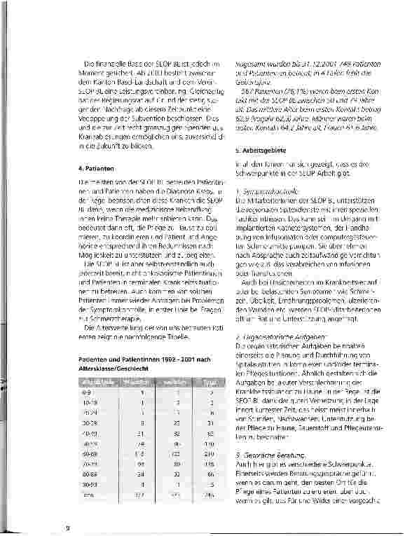 Vorschauseite 2: 10 Jahre Spitalexterne Onkologiepflege Baselland