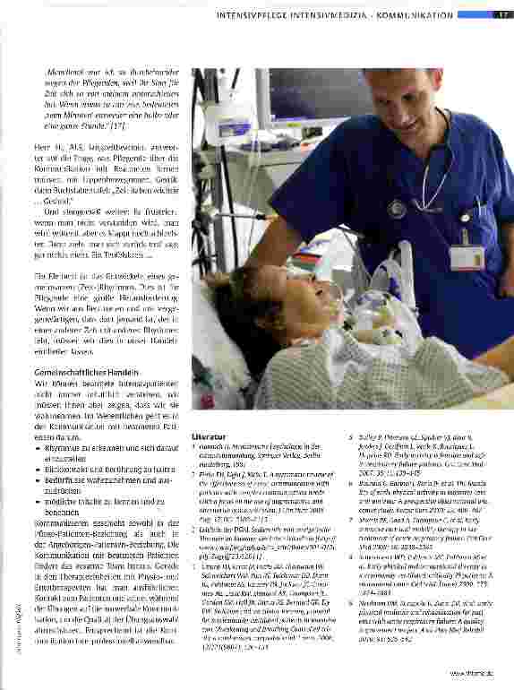 Vorschauseite 6: Kommunikation mit leicht sedierten, beatmeten Patienten