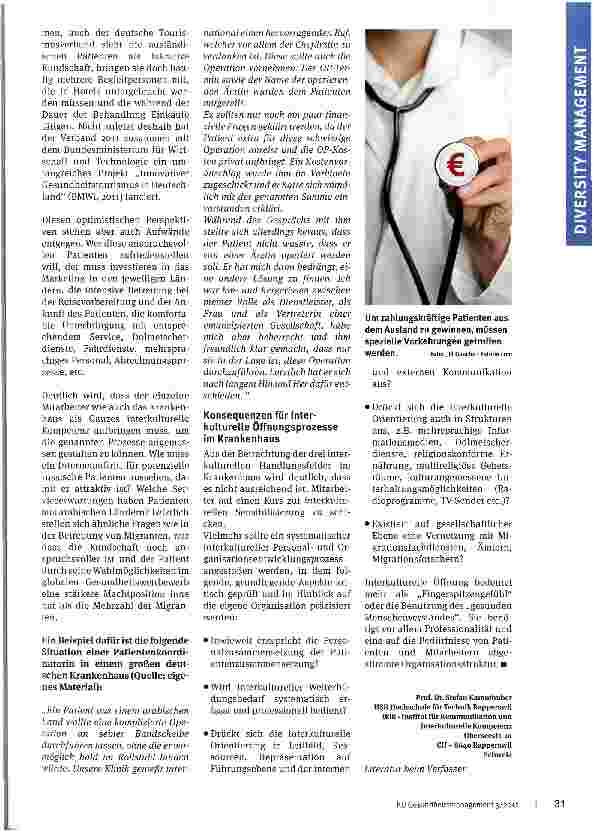 Vorschauseite 4: Interkulturelle Kompetenz in Krankenhäusern