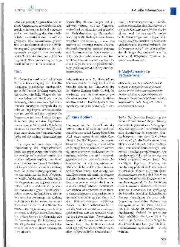 Vorschauseite 4: Chef, Arzt, Chefarzt - Vorgesetztenfeedback im St. Hedwig-Krankenhaus