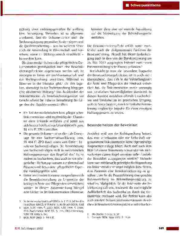 Vorschauseite 2: Grundzüge der medizinischen und pflegerischen Dokumentation