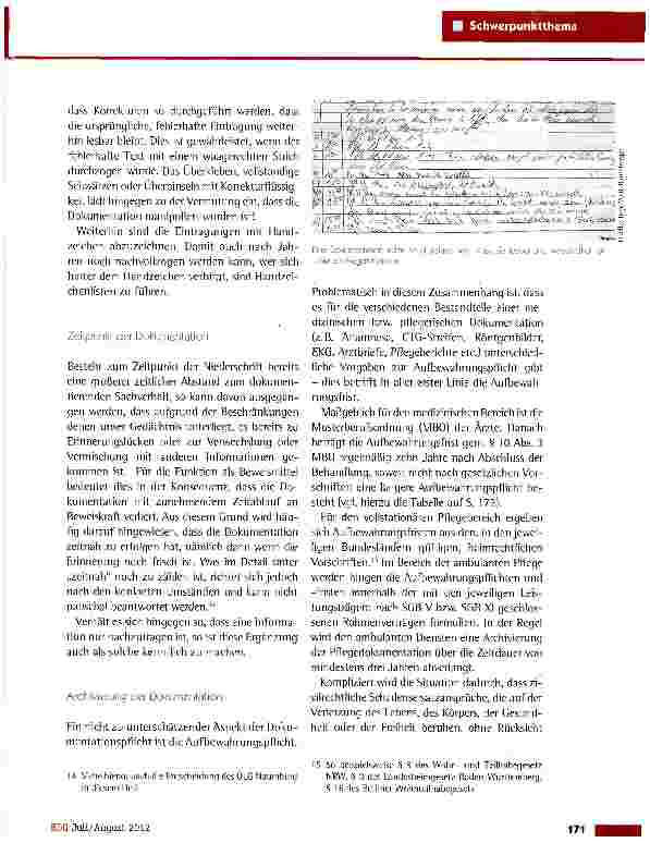Vorschauseite 4: Grundzüge der medizinischen und pflegerischen Dokumentation