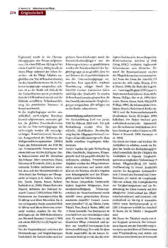 Vorschauseite 4: Zeitliche und strukturelle Unterschiede in der Pflege adipöser und nicht-adipöser Bewohner(innen) vollstationärer Pflegeeinrichtungen