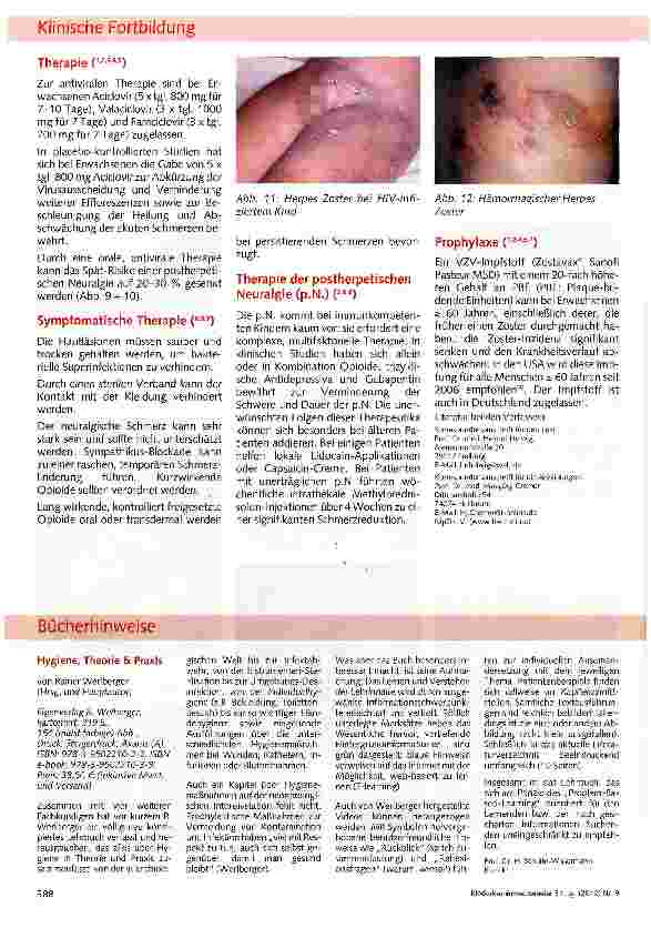 Vorschauseite 3: Herpes Zoster („Gürtelrose)