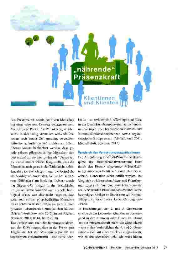 Vorschauseite 5: Pflegeorganisation in den unterschiedlichen Generationen des AltenwohnbausKonsequenzen für die Fachkraftquote