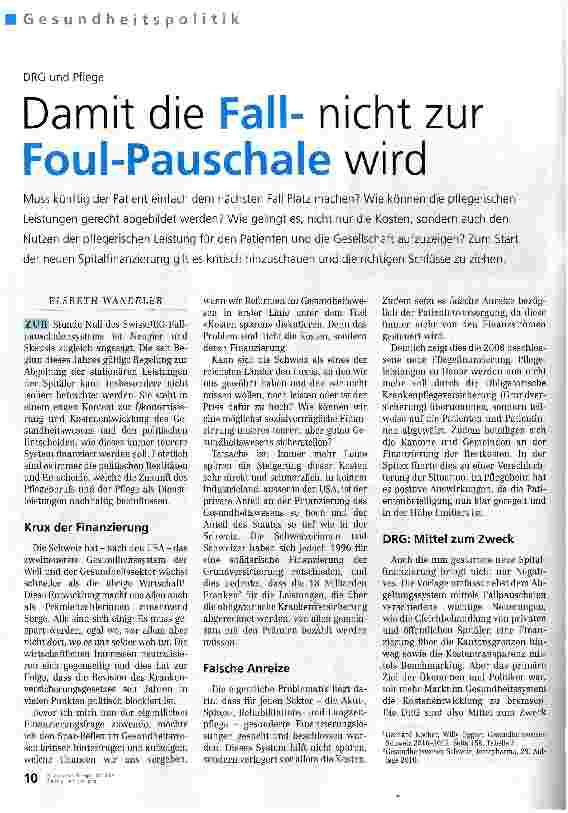 Vorschauseite 1: Damit die Fall-nicht zur Foul-Pauschale wird