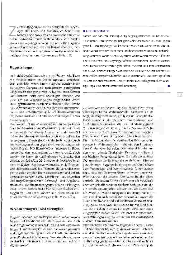 Vorschauseite 2: Eltern wünschen passende Lösungen