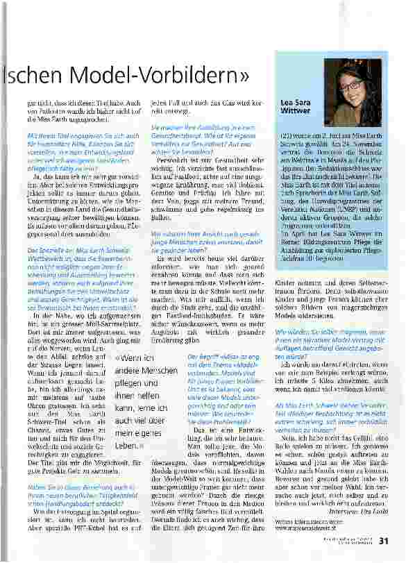 Vorschauseite 2: Selbstbewusste Frauen widerstehen falschen Model-Vorbildern