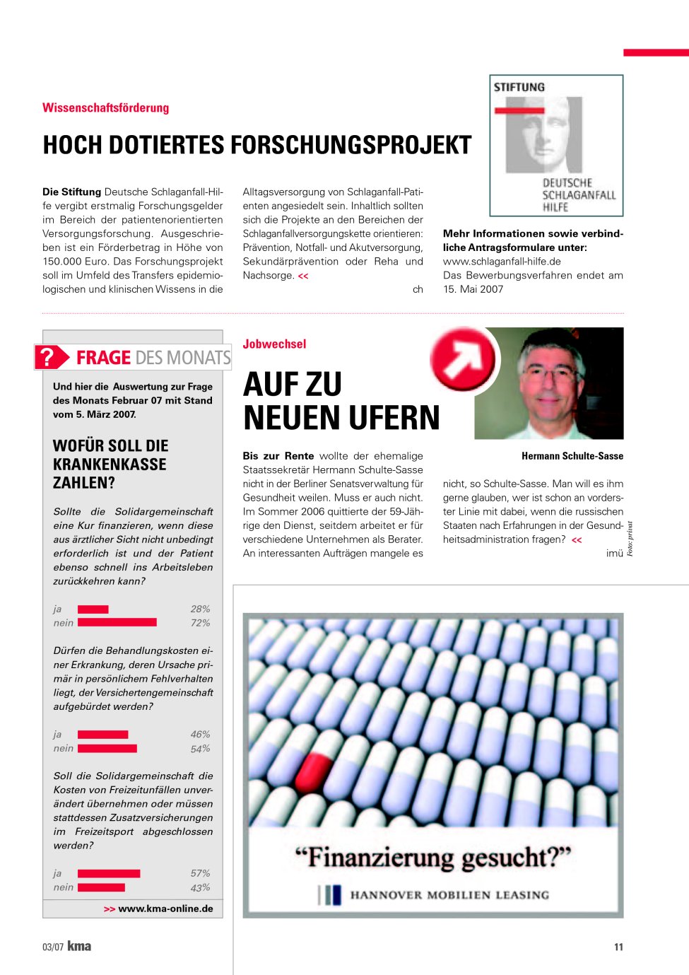 Vorschauseite 1: Hoch dotiertes Forschungsprojekt