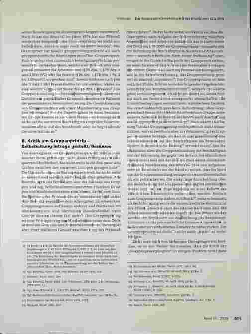 Vorschauseite 2: Das Beamtenstreikverbotsurteil des BVerfG vom 12.6.2018 - Garant des personalvertretungsrechtlichen Gruppenprinzips (§ 5 BPersVG)