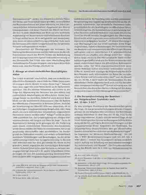 Vorschauseite 4: Das Beamtenstreikverbotsurteil des BVerfG vom 12.6.2018 - Garant des personalvertretungsrechtlichen Gruppenprinzips (§ 5 BPersVG)