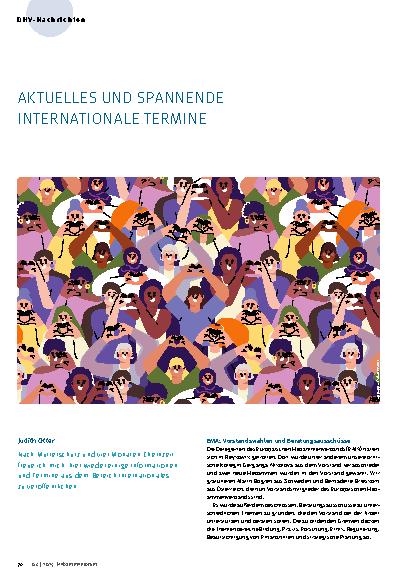 Vorschauseite 1: Aktuelles und spannende internationale Termine