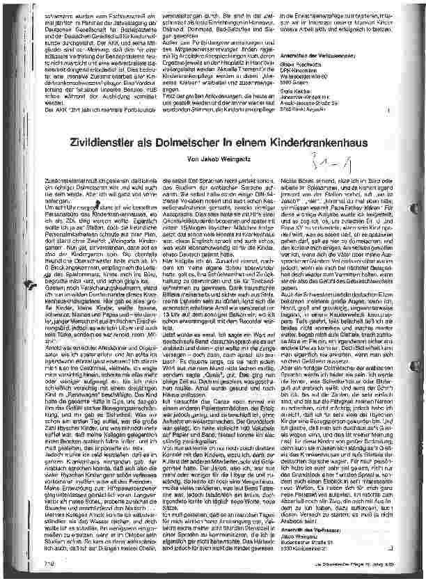 Vorschauseite 1: Zividienstler als Dolmetscher in einem Kinderkrankenhaus