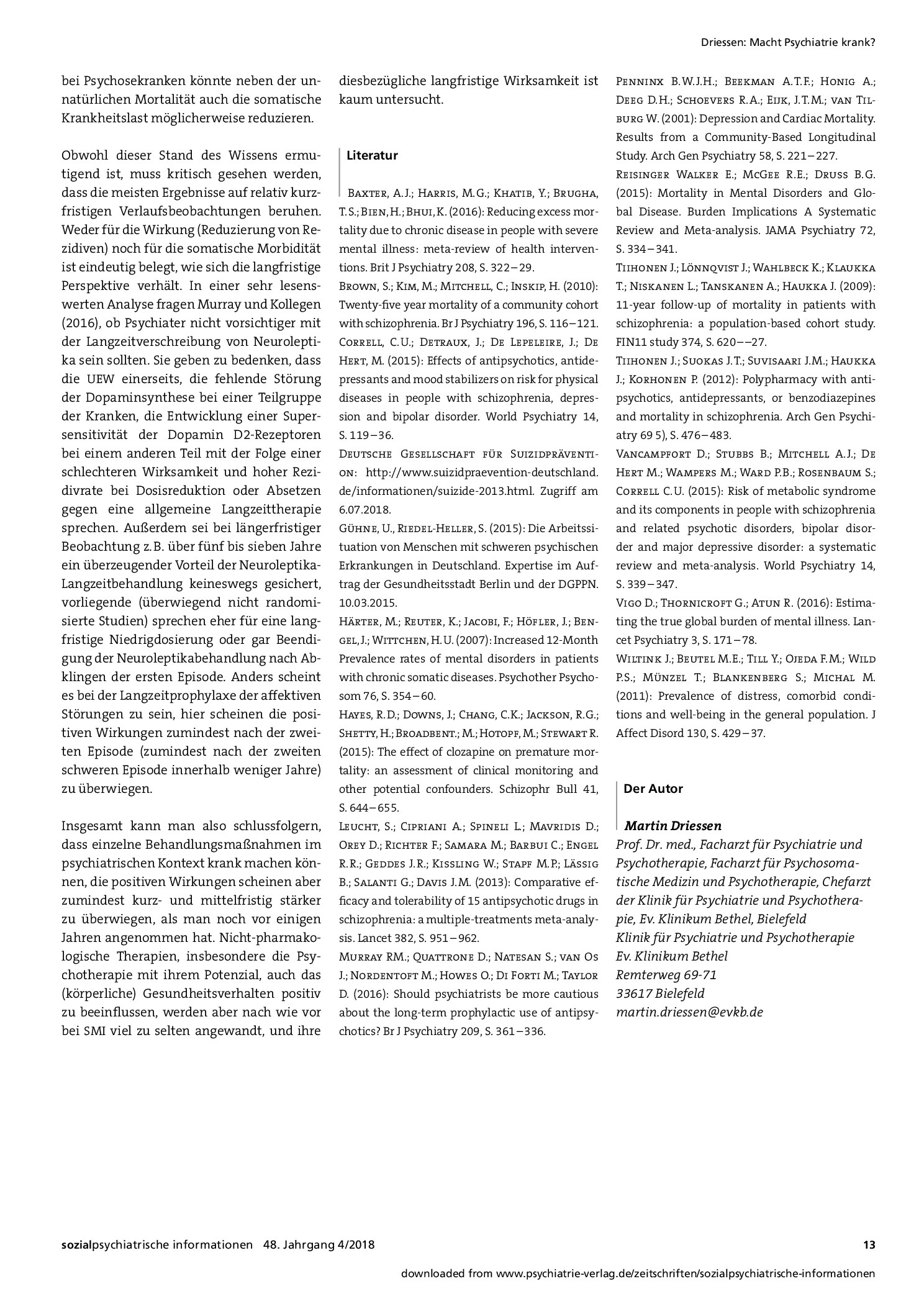 Vorschauseite 4: Macht Psychiatrie krank? Psychiatrische Behandlungsmaßnahmen als Ursache somatischer Erkrankungen?