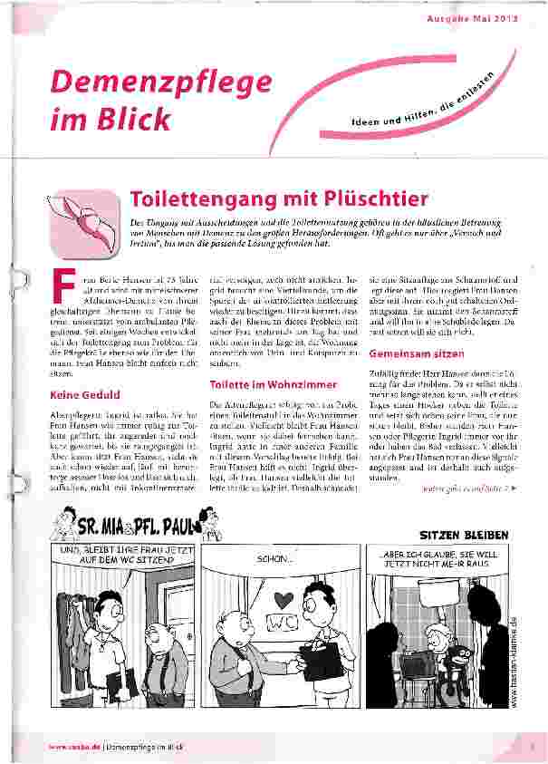 Vorschauseite 1: Toilettengang mit Plüschtier